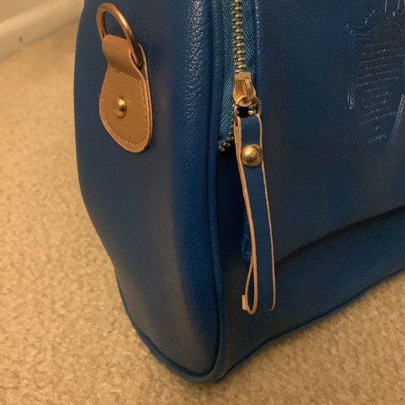 Matte Royal Blue Handbag - Picture 5 of 9